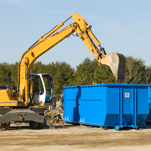 are there any restrictions on where a residential dumpster can be placed in Broadview